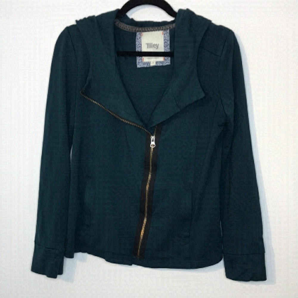 Tilley teal active visible zipped hooded outdoor jacket vest